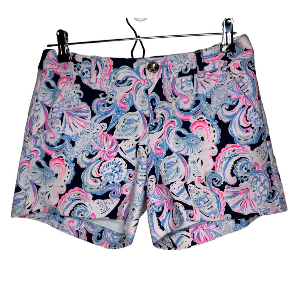 Lilly Pulitzer Women's Sz 2 Callahan Stretch Knit Shorts 5" Inseam (1886)